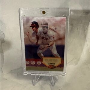 Sportflics Chad Curtis #119 Baseball Card with Protective Case Item #ME1833